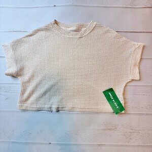 NWT - SHEIN - Women’s Tan Cropped Top - Size Large.